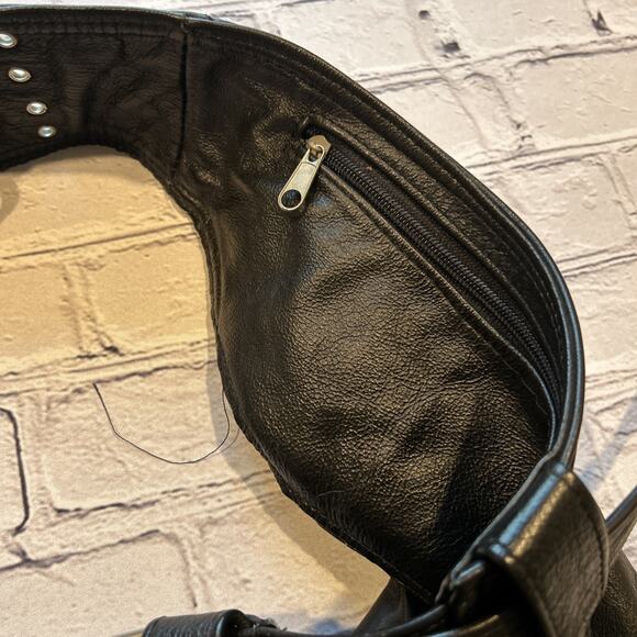 LeatherChaps, Bikers Apparel Black Leather Belted, Heavy 38-42” - Picture 7 of 10